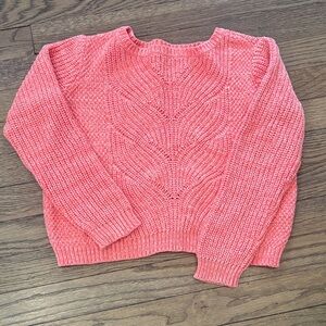 Girls Crazy 8 Coral Knit Sweater